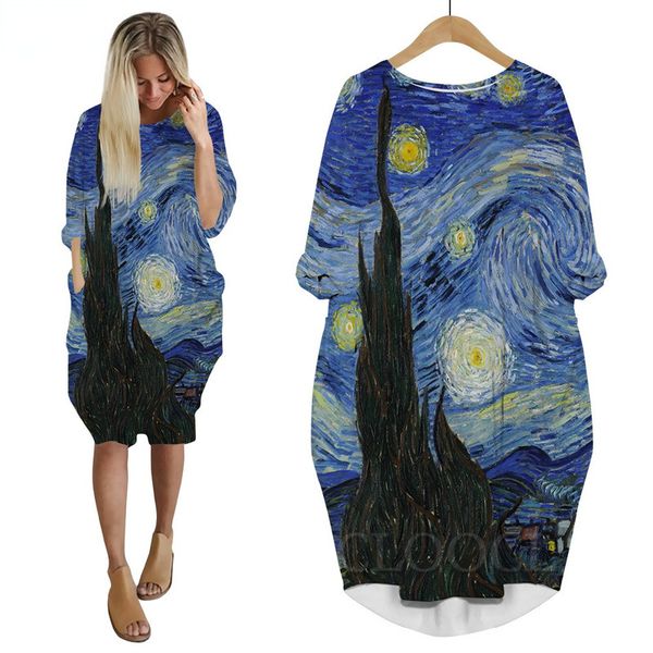 van gogh the starry night dress 3d printed long sleeve skirts fashion female streetwear harajuku women pocket dress 220616, Black;gray
van gogh the starry night dress 3d printed long sleeve skirts fashion female streetwear harajuku women pocket dress 220616, Black;gray