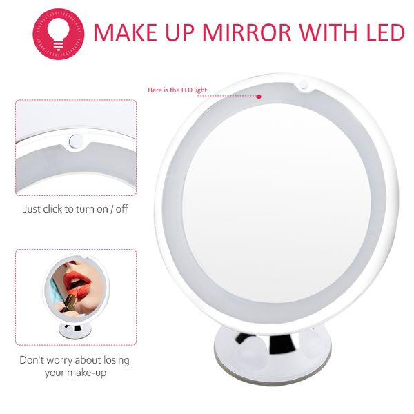 flexible makeup mirror 10x magnifying mirrors led lighted touch screen vanity mirror portable dressing table cosmetic mirrors pe
flexible makeup mirror 10x magnifying mirrors led lighted touch screen vanity mirror portable dressing table cosmetic mirrors pe