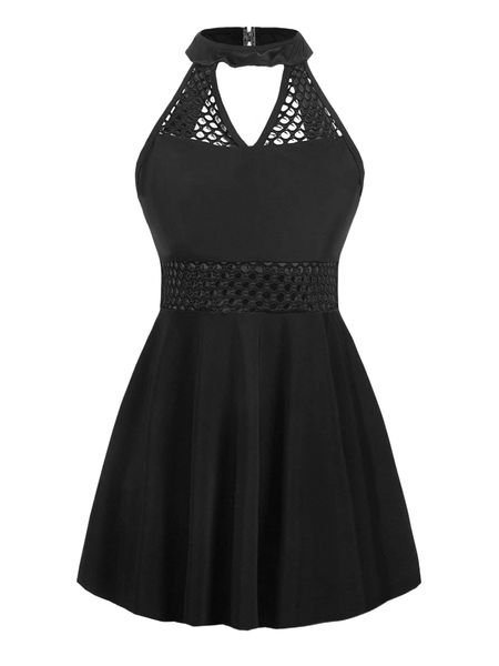 hollow-out swim dress with bikini bottom o1j9#, White;black
hollow-out swim dress with bikini bottom o1j9#, White;black