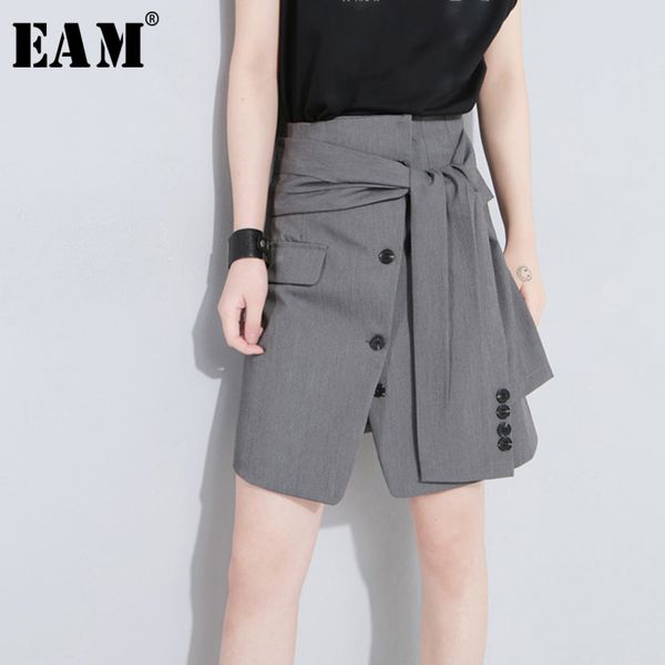 eam spring summer high elastic waist black button bandage split joint halfbody skirt women fashion jw185 y200326
eam spring summer high elastic waist black button bandage split joint halfbody skirt women fashion jw185 y200326