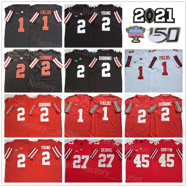 ncaa big ten football college ohio state buckeyes jersey 2 jk dobbins 1 justin fields 2 chase young 27 eddie george 45 archie griffin univer, Black
ncaa big ten football college ohio state buckeyes jersey 2 jk dobbins 1 justin fields 2 chase young 27 eddie george 45 archie griffin univer, Black