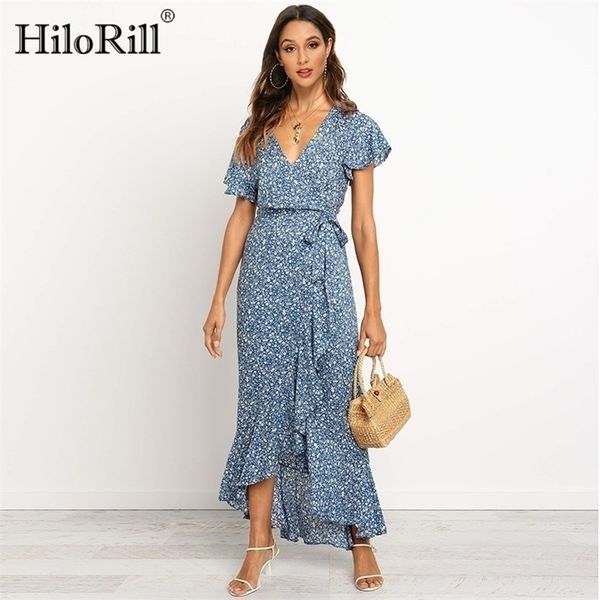 hilorill summer long maxi dres casual boho floral print beach dress vneck ruffle bodycon wrap high slit party dress 220520, Black;gray
hilorill summer long maxi dres casual boho floral print beach dress vneck ruffle bodycon wrap high slit party dress 220520, Black;gray