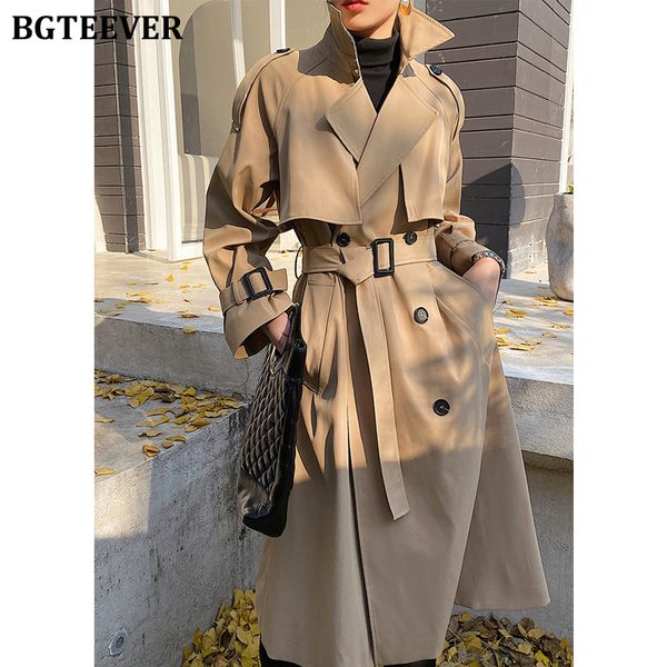 elegant turn-down collar ladies trench coats full sleeve double breasted belted loose female windbreaker 2021 winter, Tan;black
elegant turn-down collar ladies trench coats full sleeve double breasted belted loose female windbreaker 2021 winter, Tan;black