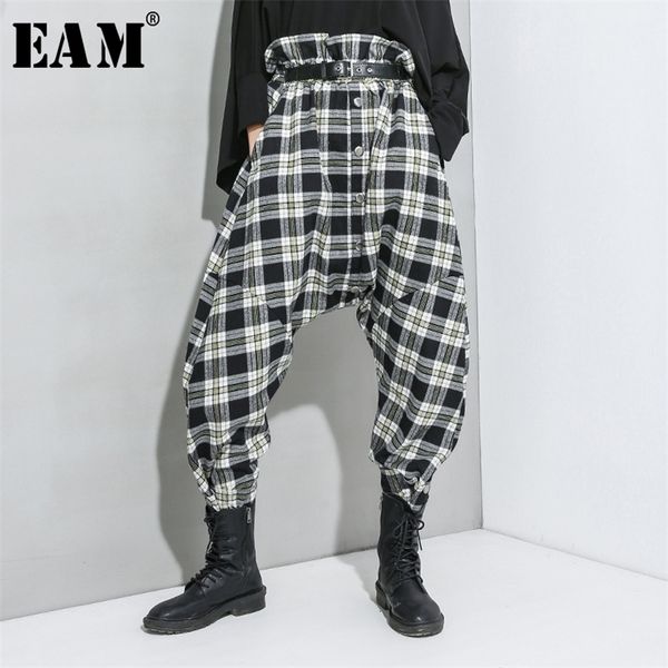 eam high elastic waist black plaid stitch long harem trousers new loose fit pant fashion spring autumn 1r940 201012, Black;white
eam high elastic waist black plaid stitch long harem trousers new loose fit pant fashion spring autumn 1r940 201012, Black;white