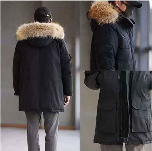 sell new famous classic mens fashion parka waterproof windser advanced fabric thick down with real wolf fur winter keep warm jacket, Black
sell new famous classic mens fashion parka waterproof windser advanced fabric thick down with real wolf fur winter keep warm jacket, Black