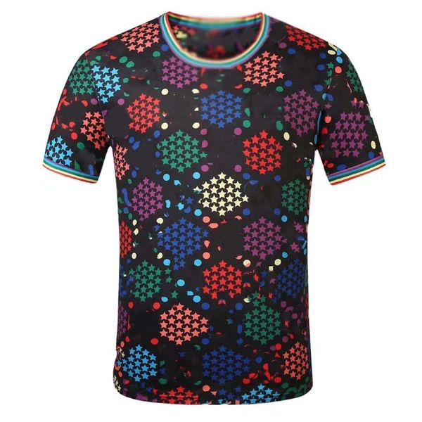 2023fashion mens pattern print t shirts black men women short sleeve tees m-3xl, White;black
2023fashion mens pattern print t shirts black men women short sleeve tees m-3xl, White;black
