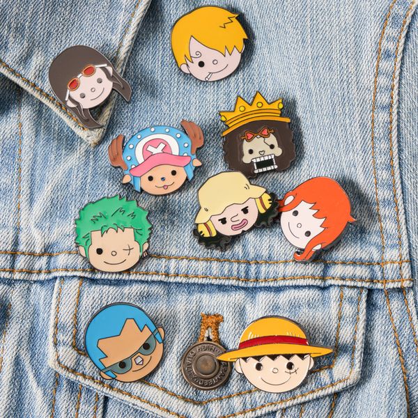 one piece enamel pins ocean adventure anime custom brooches lapel badges childhood cartoon jewelry gift for kids friends factory, Blue
one piece enamel pins ocean adventure anime custom brooches lapel badges childhood cartoon jewelry gift for kids friends factory, Blue
