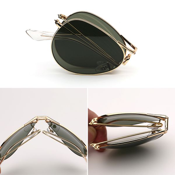 sunglasses for men and woman luxury designer women sun glasses folding frame glass lens coating vintage fashion uv400 sunglasses with box st, White;black
sunglasses for men and woman luxury designer women sun glasses folding frame glass lens coating vintage fashion uv400 sunglasses with box st, White;black