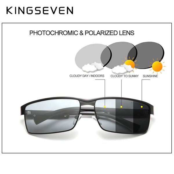 kingseven fashion pochromic sunglasses men women chameleon polarized pilot sun glasses anti driving eyeglasses uv400 220531, White;black
kingseven fashion pochromic sunglasses men women chameleon polarized pilot sun glasses anti driving eyeglasses uv400 220531, White;black