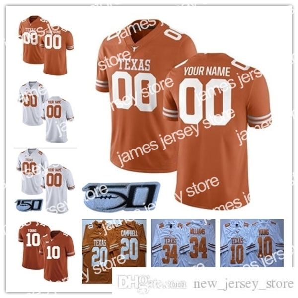 texas longhorns jersey 2019th college football wear any name number 11 ehlinger 7 sterns 10 young 9 collin johnson ncaa 150th jersey white, Black
texas longhorns jersey 2019th college football wear any name number 11 ehlinger 7 sterns 10 young 9 collin johnson ncaa 150th jersey white, Black