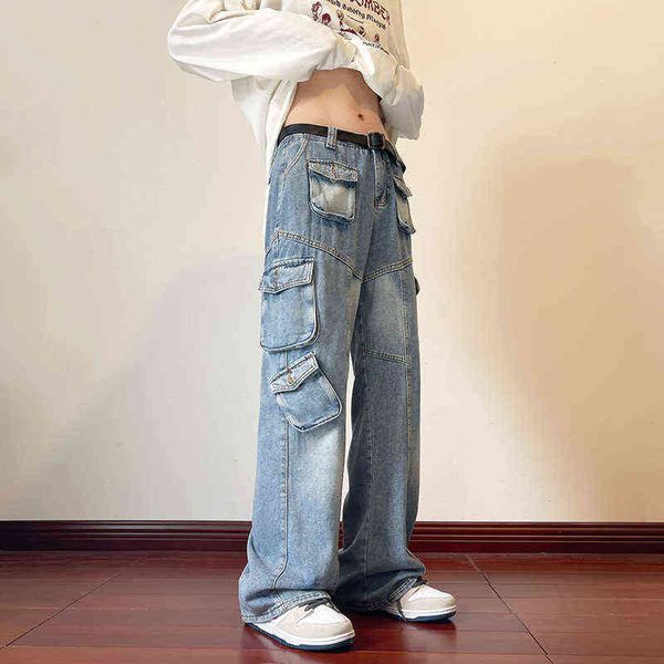 blue baggy jeans men fashion multiple pockets cargo jeans men streetwear hip hop loose straight denim pants mens trousers -2xl t220726
blue baggy jeans men fashion multiple pockets cargo jeans men streetwear hip hop loose straight denim pants mens trousers -2xl t220726