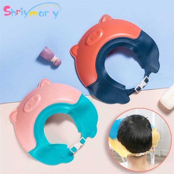 children shampoo soft cartoon bath visor hat adjustable baby shower protect eye waterproof hair shield cap for infant 220711
children shampoo soft cartoon bath visor hat adjustable baby shower protect eye waterproof hair shield cap for infant 220711