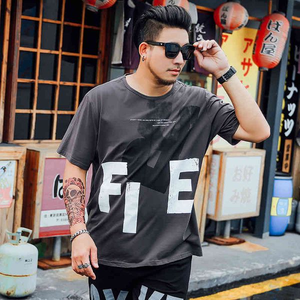 t2122 men's t-shirt summer fashion big size plus half grey bottomed shirt short sleeve streetwear women clothes loose tee, White;black
t2122 men's t-shirt summer fashion big size plus half grey bottomed shirt short sleeve streetwear women clothes loose tee, White;black