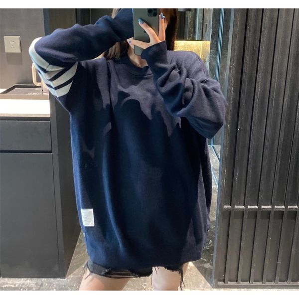 71% off 2022 summer new men's and women's clothing four bar round neck trendy college lazy style large version sweater, White
71% off 2022 summer new men's and women's clothing four bar round neck trendy college lazy style large version sweater, White