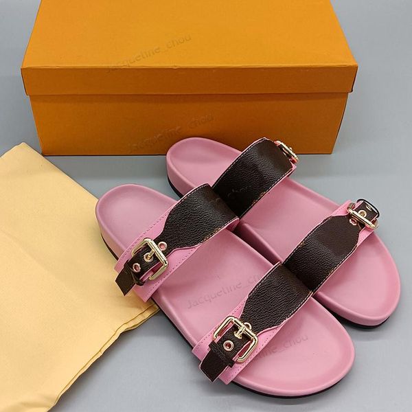 woman designer sandals bom dia flat mule slides real leather summer platform slipper classic brown prints woman buckle sandales, Black
woman designer sandals bom dia flat mule slides real leather summer platform slipper classic brown prints woman buckle sandales, Black
