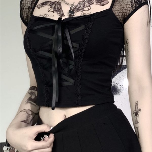 insgoth vintage goth t-shirt women bodycon bandage lace black t-shirts gothic streetwear female casual mesh tee 220408, White
insgoth vintage goth t-shirt women bodycon bandage lace black t-shirts gothic streetwear female casual mesh tee 220408, White