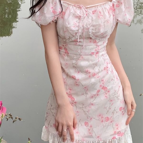 summer floral baech korea sweet dress women print lace casual france vintage fairy pink elegant party mini 220504, Black;gray
summer floral baech korea sweet dress women print lace casual france vintage fairy pink elegant party mini 220504, Black;gray