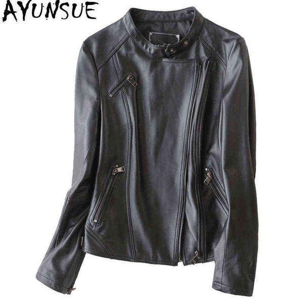 ayunsue 2020 fashion genuine leather jacket women genuine sheepskin jacket female spring short slim jackets for women casaco 700101 j220727, Black
ayunsue 2020 fashion genuine leather jacket women genuine sheepskin jacket female spring short slim jackets for women casaco 700101 j220727, Black
