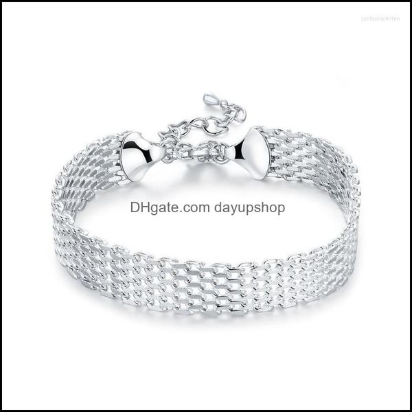 link chain bracelets jewelry ladies fashion bracelet creative 925 sterling sier lobster buckle wide link drop delivery 2021 dh2ch, Black
link chain bracelets jewelry ladies fashion bracelet creative 925 sterling sier lobster buckle wide link drop delivery 2021 dh2ch, Black