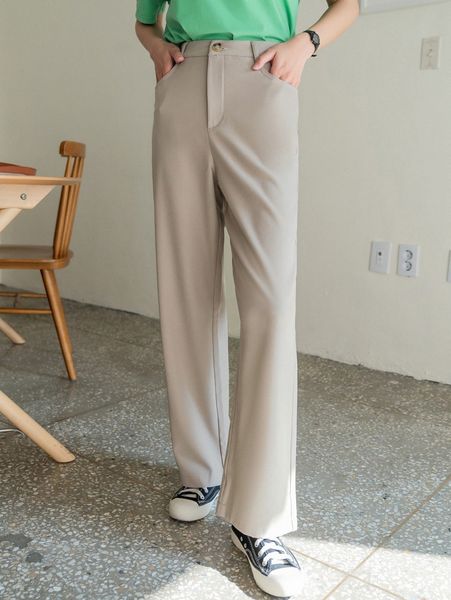 dazy high waist slant pocket straight leg pants p4ik#, Black;white