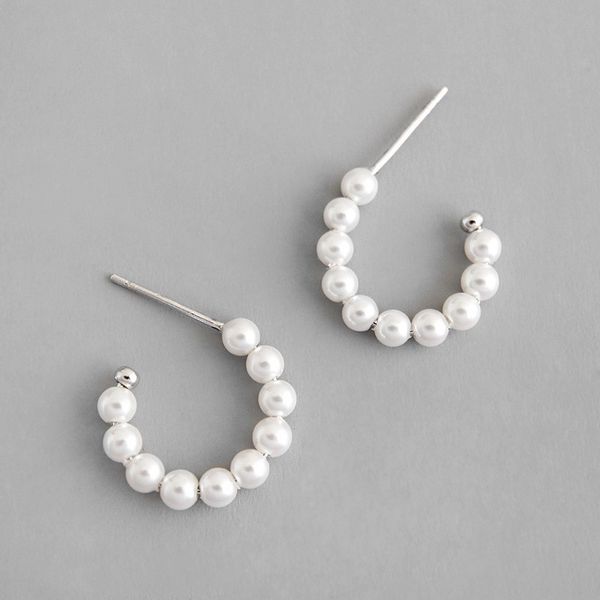 daiwujan ins simple geometric round pearl earrings retro temperament 925 sterling silver hoop for women wild jewelry 220718, Golden
daiwujan ins simple geometric round pearl earrings retro temperament 925 sterling silver hoop for women wild jewelry 220718, Golden