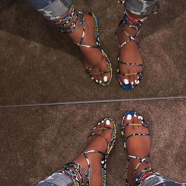 sandals women sandlas plus size cross tied round head lace up casual pu female flats shoes ankle strap fashion, Black
sandals women sandlas plus size cross tied round head lace up casual pu female flats shoes ankle strap fashion, Black