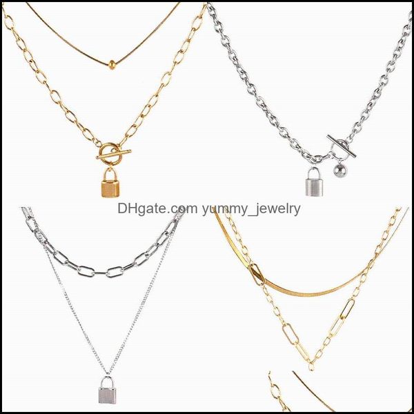 pendant necklaces pendants jewelry lock stainless steel necklace heart padlock for women men punk choker mtilayer snake chain drop deliver, Silver
pendant necklaces pendants jewelry lock stainless steel necklace heart padlock for women men punk choker mtilayer snake chain drop deliver, Silver