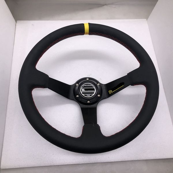 jdm 14inch 350mm deep dish real leather rally tuning racing steering wheel drifting with logo sp
jdm 14inch 350mm deep dish real leather rally tuning racing steering wheel drifting with logo sp