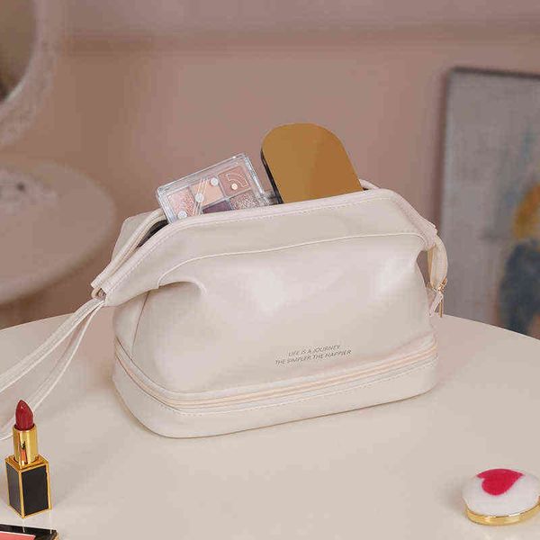 ins new korean doublelayer portable cosmetic bag large capacity portable travel storage bag net red wash bag 220531
ins new korean doublelayer portable cosmetic bag large capacity portable travel storage bag net red wash bag 220531
