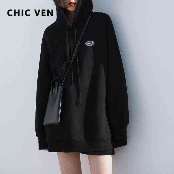 chic ven women hoodies sweatshirt casual tracksuit sports loose jumper women's pullover solid female coat spring autumn 2022 t220726, Black
chic ven women hoodies sweatshirt casual tracksuit sports loose jumper women's pullover solid female coat spring autumn 2022 t220726, Black
