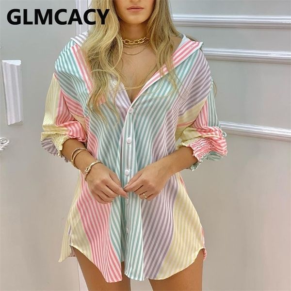 colorful striped buttoned blouse shirt elegant shirt 210702, White
colorful striped buttoned blouse shirt elegant shirt 210702, White