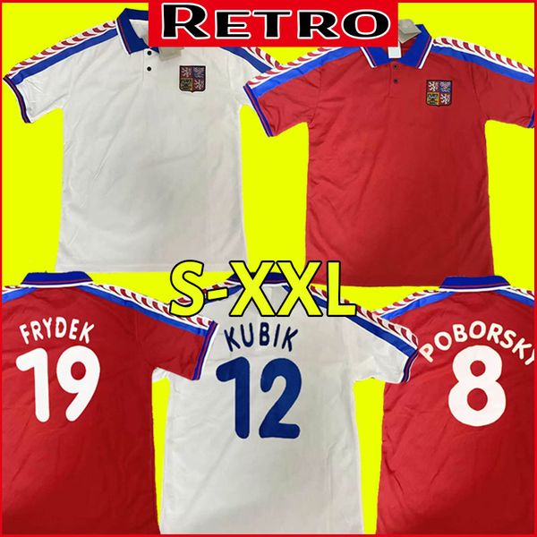 1996 national team czech republic soccer 4 nedved retro jerseys men vintage classic team red color white sport football shirt kits uniform c, Black;yellow
1996 national team czech republic soccer 4 nedved retro jerseys men vintage classic team red color white sport football shirt kits uniform c, Black;yellow
