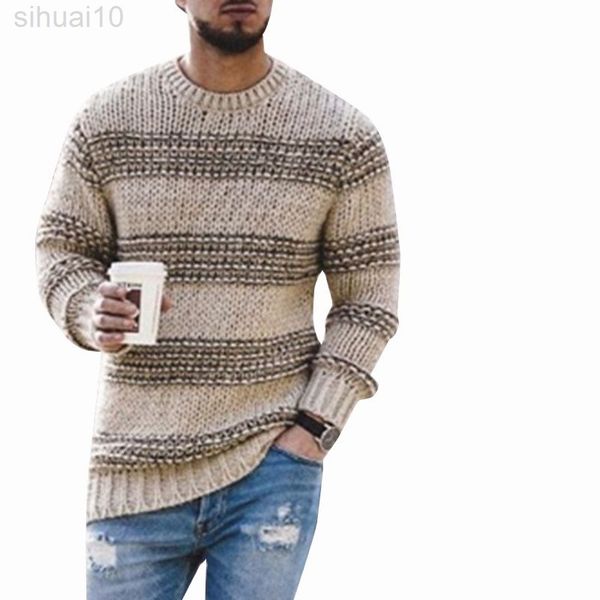 sweaters male casual high street o-neck long knitted sweater knitwear2021 new men autumn striped sweaters l220801, White;black
sweaters male casual high street o-neck long knitted sweater knitwear2021 new men autumn striped sweaters l220801, White;black