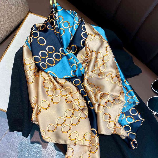 bkcw 2021 summer silk scarf women's thin lengthened scarf shawl long warm decoration sunscreen beach towel, Blue;gray
bkcw 2021 summer silk scarf women's thin lengthened scarf shawl long warm decoration sunscreen beach towel, Blue;gray