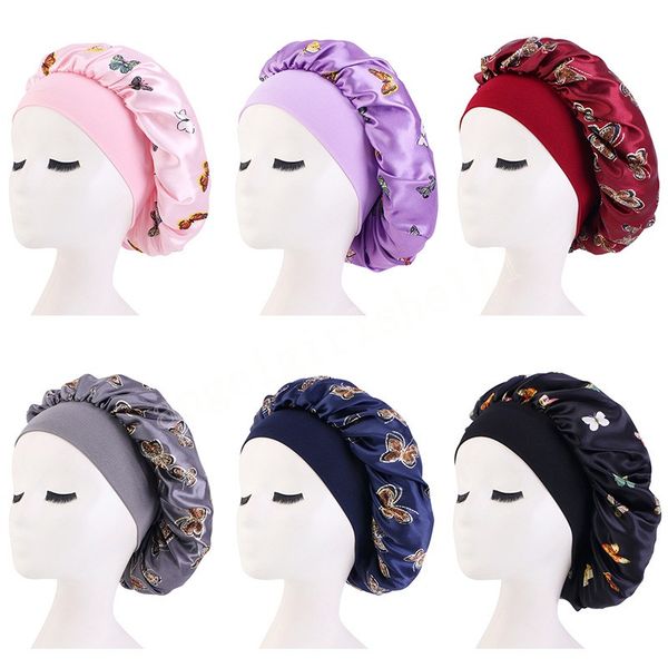 women's satin bonnet with print wide elastic band sleep cap hair care salon makeup headband muslim hijab head cover bonnet hat, Yellow
women's satin bonnet with print wide elastic band sleep cap hair care salon makeup headband muslim hijab head cover bonnet hat, Yellow