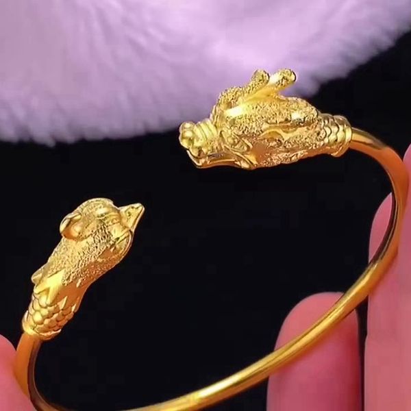 women cuff bangle dragon phoenix design solid 18k yellow gold filled classic wedding party pretty gift girlf bridal bracelet, Black
women cuff bangle dragon phoenix design solid 18k yellow gold filled classic wedding party pretty gift girlf bridal bracelet, Black