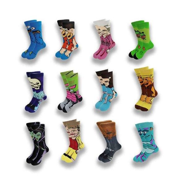 men's socks anime cute cartoon hip hop personality street style happy novelty printing and dyeing men women in the tube skate222q, Black
men's socks anime cute cartoon hip hop personality street style happy novelty printing and dyeing men women in the tube skate222q, Black