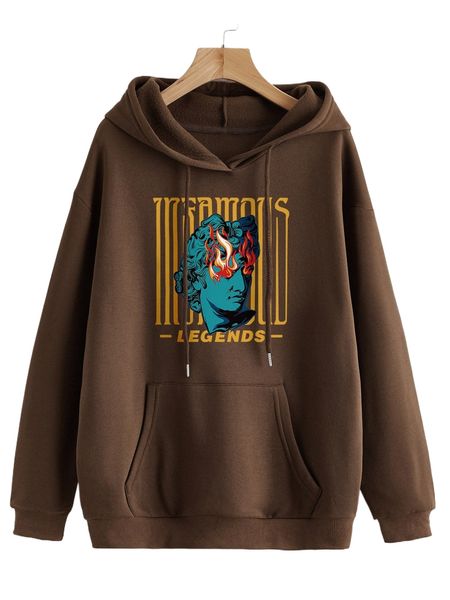 letter & figure graphic drop shoulder drawstring thermal hoodie c5yv#, Black
letter & figure graphic drop shoulder drawstring thermal hoodie c5yv#, Black