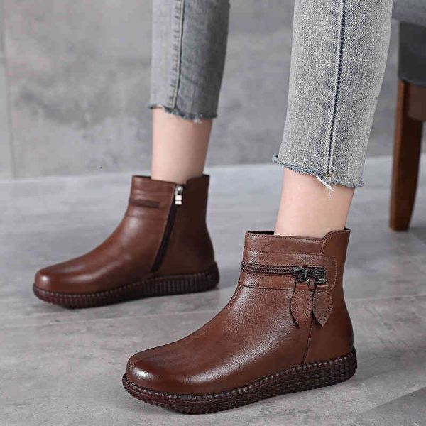 slippers autumn and winter large size martin boots casual short boots national style round head soft sole leather single wool women's l, Black
slippers autumn and winter large size martin boots casual short boots national style round head soft sole leather single wool women's l, Black