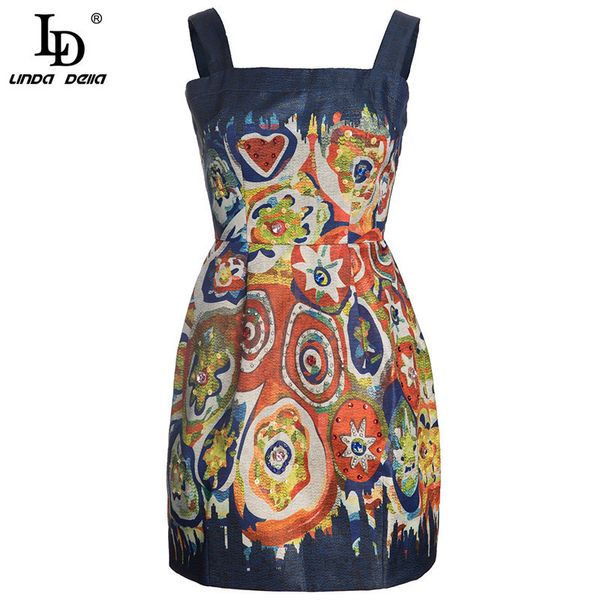 ld linda della summer runway party short dres high waist luxury crystal sequins print vacation strap dress 220520, Black;gray
ld linda della summer runway party short dres high waist luxury crystal sequins print vacation strap dress 220520, Black;gray