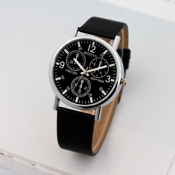 quartz watch three small scale dial leather strap for men fashion casual business male clock wristwatch, Slivery;brown
quartz watch three small scale dial leather strap for men fashion casual business male clock wristwatch, Slivery;brown