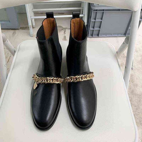women boots woman elastic band modern shoe shiny leather chelsea ankle designer gold chain ladies shoes botas de mujer 0719, Black
women boots woman elastic band modern shoe shiny leather chelsea ankle designer gold chain ladies shoes botas de mujer 0719, Black