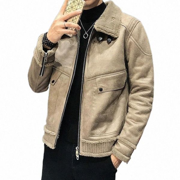 men's jackets 2021 fur and one-piece thickening jacket lamb collar coat for men f4tn#, Black;brown
men's jackets 2021 fur and one-piece thickening jacket lamb collar coat for men f4tn#, Black;brown