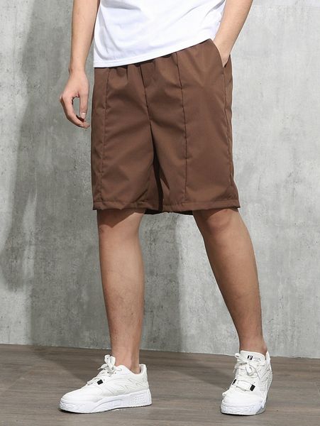 men drawstring waist shorts j4rw#, White;black