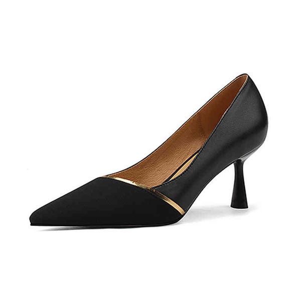 dress shoes spring and summer women's shoes pointed thin heels high color matching sheepskin formal banquet single 5jrn, Black
dress shoes spring and summer women's shoes pointed thin heels high color matching sheepskin formal banquet single 5jrn, Black