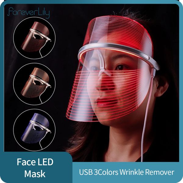 led light therapy facial mask usb 3 colors skin care instrument face mask rejuvenation wrinkle ance removal beauty devicenew
led light therapy facial mask usb 3 colors skin care instrument face mask rejuvenation wrinkle ance removal beauty devicenew