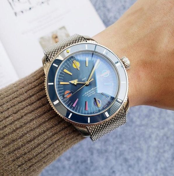 aaa men's luxury mechanical watch size 46mm color nail boutique stainless steel watchband waterproof outdoor watches, Slivery;brown
aaa men's luxury mechanical watch size 46mm color nail boutique stainless steel watchband waterproof outdoor watches, Slivery;brown