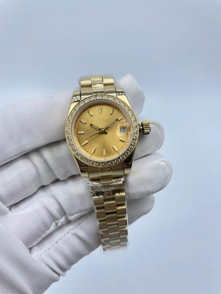 womens watches automatic mechanical 2813 movement watch stainless steel strap wristwatches 26mm dimaond bezel women wristwatches party gifts, Slivery;brown
womens watches automatic mechanical 2813 movement watch stainless steel strap wristwatches 26mm dimaond bezel women wristwatches party gifts, Slivery;brown