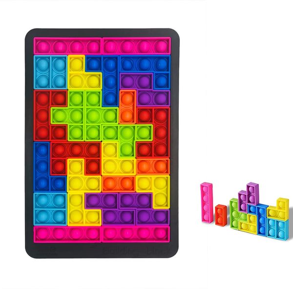 3d silicone jigsaw puzzle push pop bubble fidget sensory toy building block set educational learning puzzle stress relief anxiety reducer sq
3d silicone jigsaw puzzle push pop bubble fidget sensory toy building block set educational learning puzzle stress relief anxiety reducer sq
