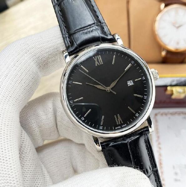 boutique men's watch classic fashion 40 mm 316 stainless steel dial leather strap new designer automatic mechanical business watch 2022, Slivery;brown
boutique men's watch classic fashion 40 mm 316 stainless steel dial leather strap new designer automatic mechanical business watch 2022, Slivery;brown